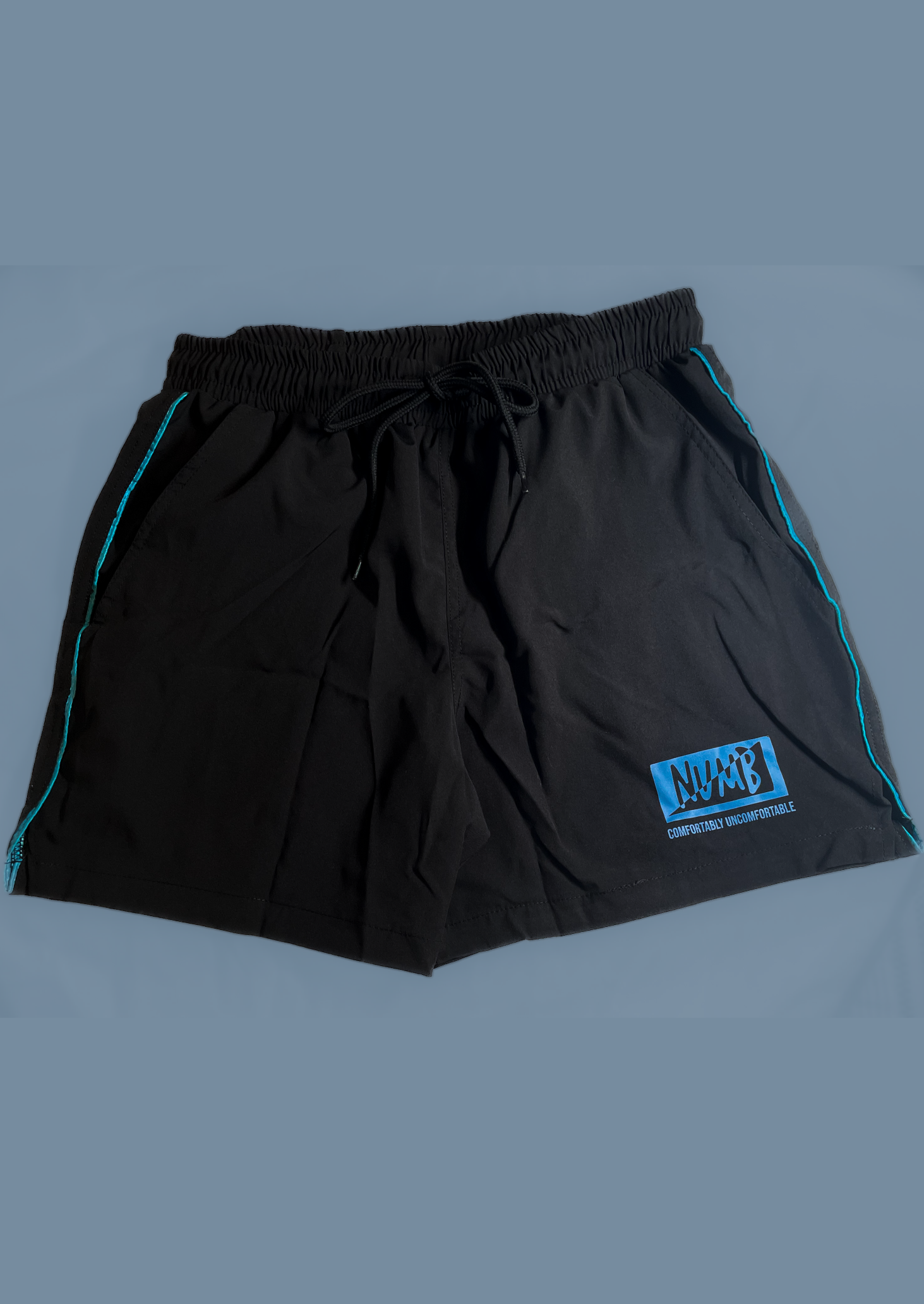 Numb™ Classic Bodybuilding Shorts Black/Blue
